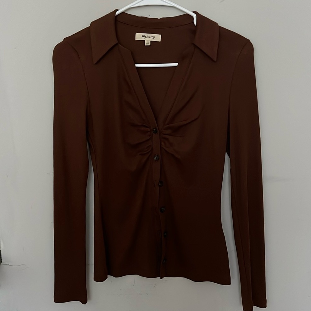 Rib collar top